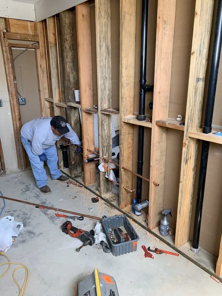 Commercial rough-in plumbing for Gas Line Repair in Potrero Valley